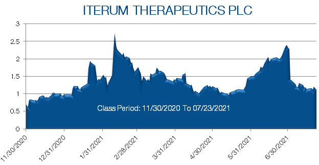 Iterum Therapeutics aandelenkoersen van november 2020 tot juni 2021