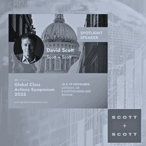 David Scott to Speak at Global Class Actions Symposium